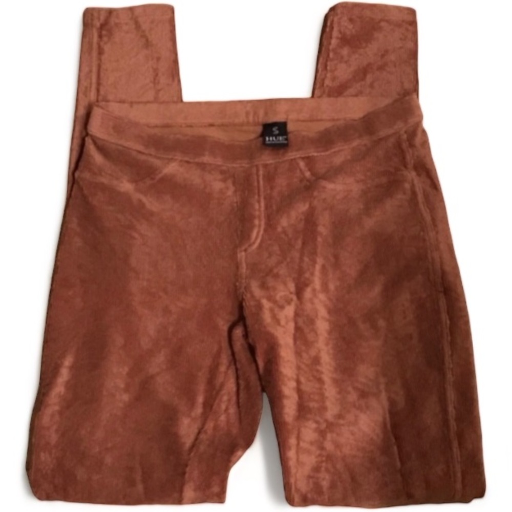 Hue Camel Leopard Animal Print Leggings Size Ladies Small EUC